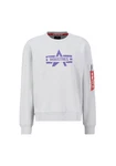 Alpha Industries Logo Edge Crewneck Pullover Grau/Rot/Hellgrau/Dunkelblau/Weiß/Blau