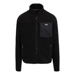 Fleecejacke Frankie FIZFleece mit Brusttasche und Logo-Patch auf linker Brust