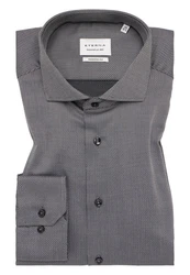 Eterna Langarmhemd MODERN FIT Grau/Dunkelgrau/Braun