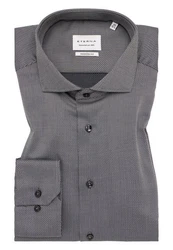 Eterna Langarmhemd MODERN FIT Grau/Dunkelgrau/Braun