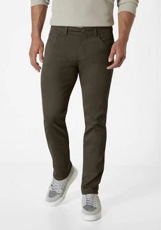 Paddock's Herren Stoffhose PIPE mit Stretch Khaki/Dunkelgrün Paddock's Herren Stoffhose PIPE mit Stretch Khaki/Dunkelgrün