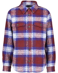 Gant Langarmhemd Overshirt Regular Fit Lila/Dunkelrot/Rot/Bordeaux/Braun