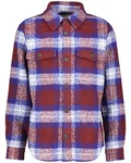 Gant Langarmhemd Overshirt Regular Fit Lila/Dunkelrot/Rot/Bordeaux/Braun