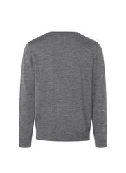 MAERZ Muenchen V-Ausschnitt Pullover Grau/Dunkelgrau/Hellgrau