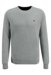 Fynch-Hatton Strickpullover O-Neck Grau/Dunkelgrau