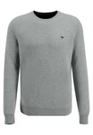 Fynch-Hatton Strickpullover O-Neck Grau/Dunkelgrau
