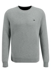 Fynch-Hatton Strickpullover O-Neck Grau/Dunkelgrau