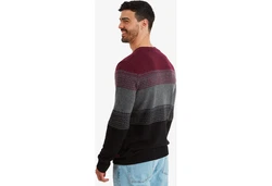 Sherpa Longsleeve Sweatshirt HATAUDA Bordeaux/Dunkelrot/Dunkelblau/Rot/Mischfarben