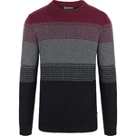 Sherpa Longsleeve Sweatshirt HATAUDA Bordeaux/Dunkelrot/Dunkelblau/Rot/Mischfarben