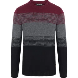 Sherpa Longsleeve Sweatshirt HATAUDA Bordeaux/Dunkelrot/Dunkelblau/Rot/Mischfarben