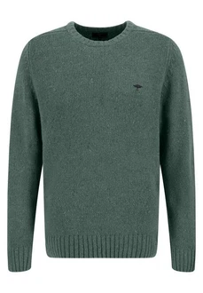 FYNCH-HATTON Rundhalspullover Pullover - Casual Fit Dunkelgrün/Grün FYNCH-HATTON Rundhalspullover Pullover - Casual Fit Dunkelgrün/Grün