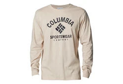 Columbia Rockaway River Graphic Longsleeve T-Shirt mit Logo-дruck Khaki/Hellblau/Braun/Beige