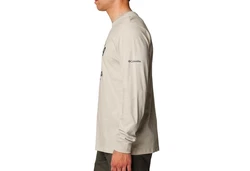 Columbia Rockaway River Graphic Longsleeve T-Shirt mit Logo-дruck Khaki/Hellblau/Braun/Beige