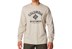Columbia Rockaway River Graphic Longsleeve T-Shirt mit Logo-дruck Khaki/Hellblau/Braun/Beige