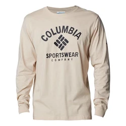 Columbia Rockaway River Graphic Longsleeve T-Shirt mit Logo-дruck Khaki/Hellblau/Braun/Beige