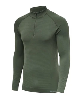 hummel Rundhalspullover Sweater hmlstroke Seamless HalfZip Sweatshirt Dunkelgrün/Grün hummel Rundhalspullover Sweater hmlstroke Seamless HalfZip Sweatshirt Dunkelgrün/Grün