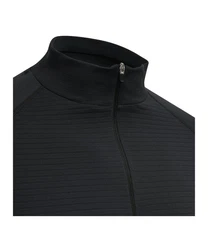 hummel Rundhalspullover Sweater hmlstroke Seamless HalfZip Sweatshirt Dunkelblau/Schwarz
