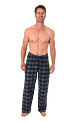 Normann Herren Pyjama Hose Hellblau/Blau/Dunkelblau/Grau