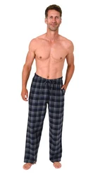 Pyjama Herren Flanell Schlafanzug Pyjama Hose in Karo Optik