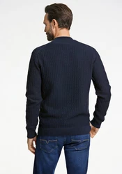 BISON Cardigan Dunkelblau/Hellblau