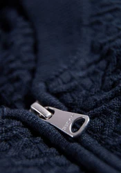 BISON Cardigan Dunkelblau/Hellblau