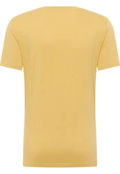 MUSTANG Kurzarmshirt T-Shirt Gelb