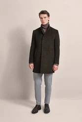 bugatti Kurzmantel Stretchfunktion Grau/Dunkelbraun/Braun