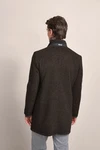 bugatti Kurzmantel Stretchfunktion Grau/Dunkelbraun/Braun
