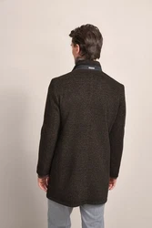 bugatti Kurzmantel Stretchfunktion Grau/Dunkelbraun/Braun