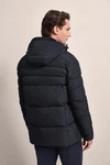 bugatti Langjacke mit abtrennbarer Kapuze Schwarz