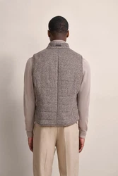 bugatti Kurzweste Braun/Grau/Beige/Lila