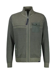 Strickjacke Strickjacke mit unterschiedlichen Strickstrukturen