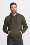 FQ1924 Sweatjacke FQWILLIAM Ziphoodie Dunkelgrün