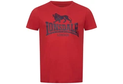 Lonsdale T-Shirt Silverhill Rot/Dunkelrot
