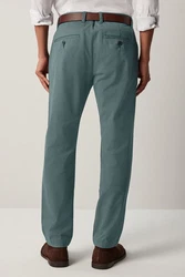 Next Weiche Slim Fit Chinohose mit Gürtel und Print 