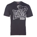 Lonsdale Herren T-Shirt Langsett Braun/Dunkelblau