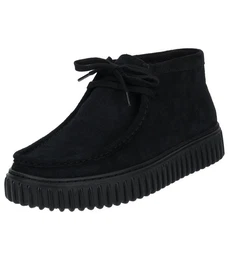 Stiefelette Veloursleder Schnrstiefelette