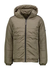 Garcia Anorak Wende-Teddyjacke Steppjacke Dunkelgrün/Khaki/Braun