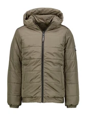 Garcia Anorak Wende-Teddyjacke Steppjacke Dunkelgrün/Khaki/Braun