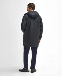 Barbour Winterjacke Parka WINTER WAXED Schwarz/Dunkelblau/Dunkelgrün