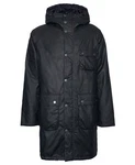 Barbour Winterjacke Parka WINTER WAXED Schwarz/Dunkelblau/Dunkelgrün