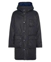 Barbour Winterjacke Parka WINTER WAXED Dunkelblau/Schwarz