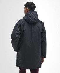 Barbour Winterjacke Parka WINTER WAXED Dunkelblau/Schwarz