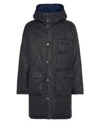 Barbour Winterjacke Parka WINTER WAXED Dunkelblau/Schwarz