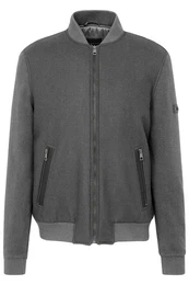 Strickjacke mit Stehkragen