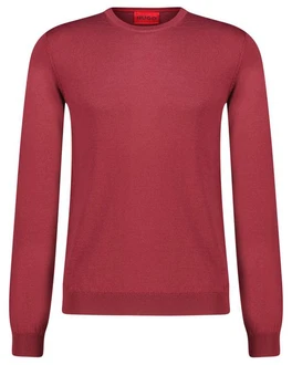 HUGO Strickpullover SAN CEDRIC-M1 Slim Fit beere HUGO Strickpullover SAN CEDRIC-M1 Slim Fit beere