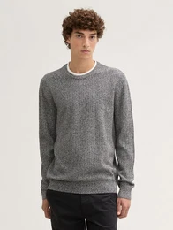 Strickpullover Strickpullover im 2-in-1-Look