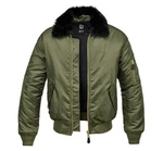 Brandit Jacke MA2 Fur Collar Dunkelgrün