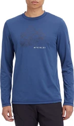 McKINLEY Longsleeve He.-Langarmshirt Harino II Grau/Gelb