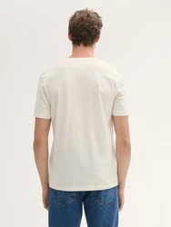 TOM TAILOR Denim T-Shirt mit Fotoprint Beige/Weiß/Khaki/Schwarz